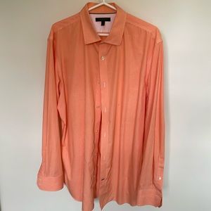 Banana Republic Men’s Long Sleeve Button Down Orange Slim Fit Sz XL